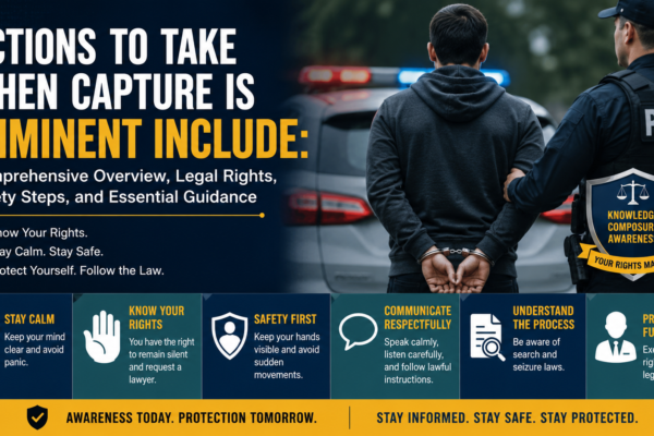 Actions to Take When Capture Is Imminent Include: Comprehensive Overview, Legal Rights, Safety Steps, Essential Guidance, and more.