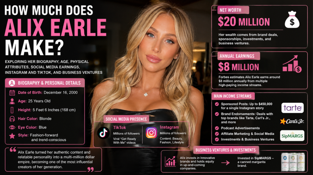 How Much Does Alix Earle Make? Exploring Her Biography, Age, Physical Attributes, Social Media Earnings, Instagram and TikTok, and Business Ventures