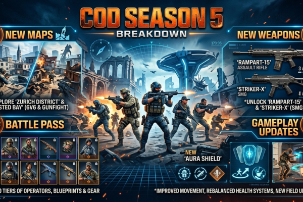 COD Season 5 Breakdown: Everything New in Maps, Weapons, Battle Pass, and Gameplay Updates Explained