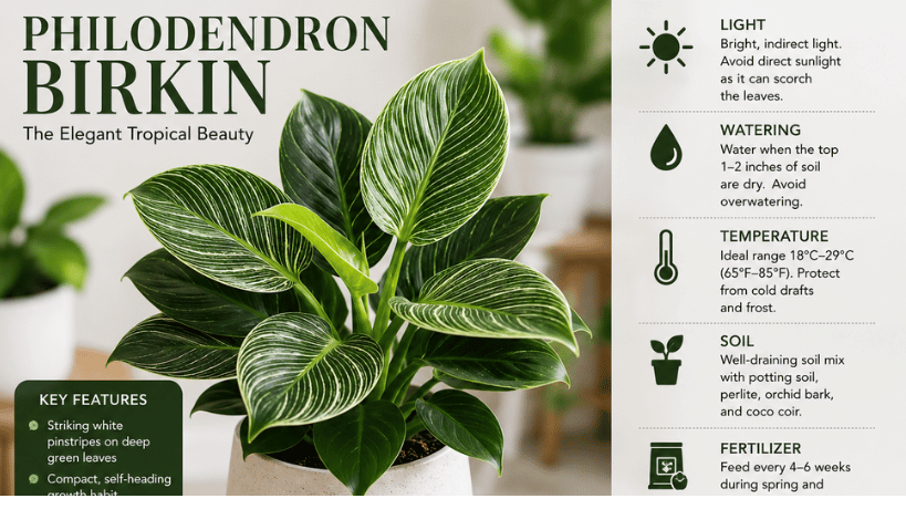 Philodendron Birkin: The Complete Guide to Care, Growth, Benefits, Propagation, and Everything You Need to Know