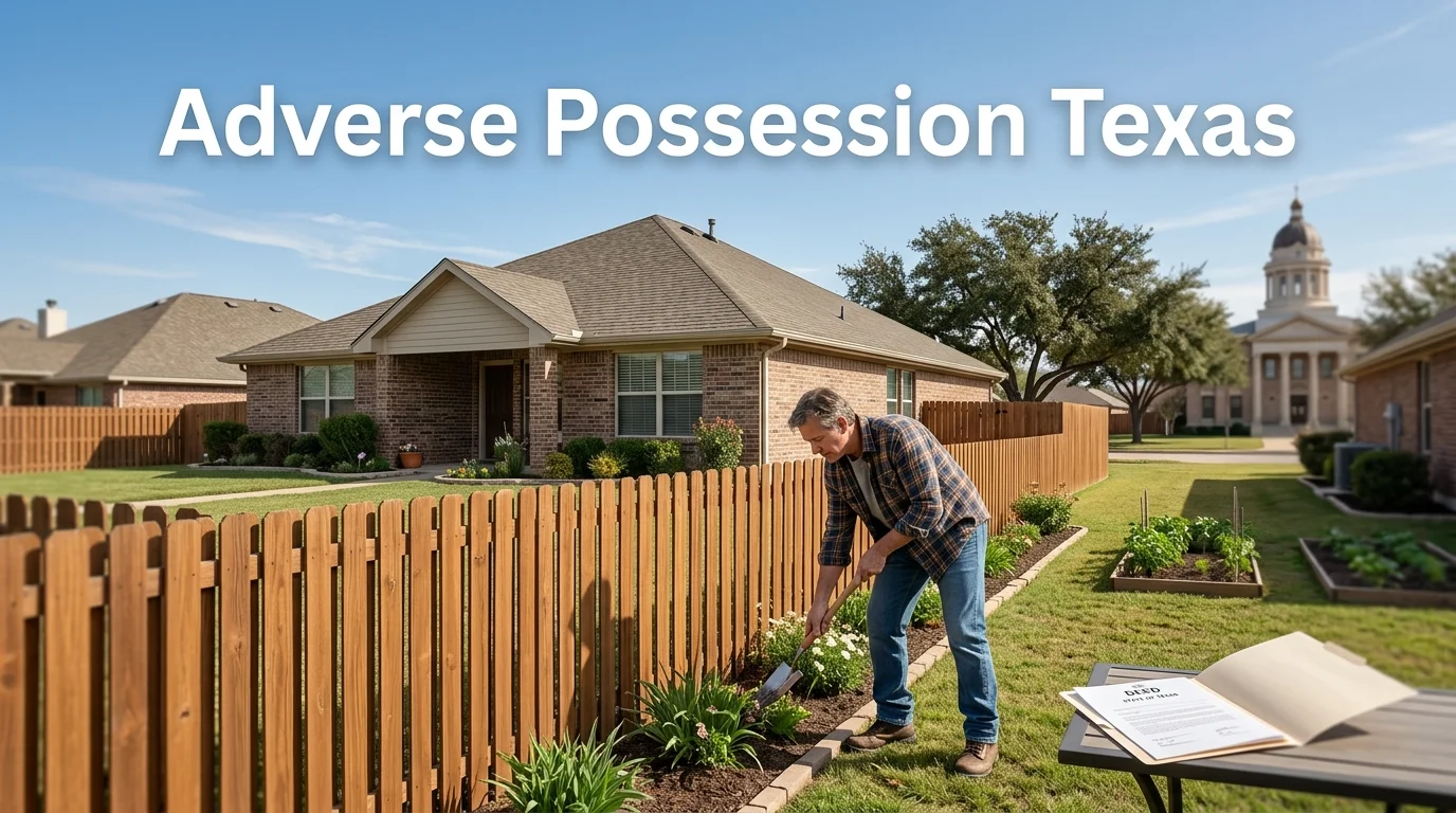 Adverse Possession Texas: A Complete Guide to Property Claims, Occupancy Requirements, Legal Timelines, and Rights of Property Owners